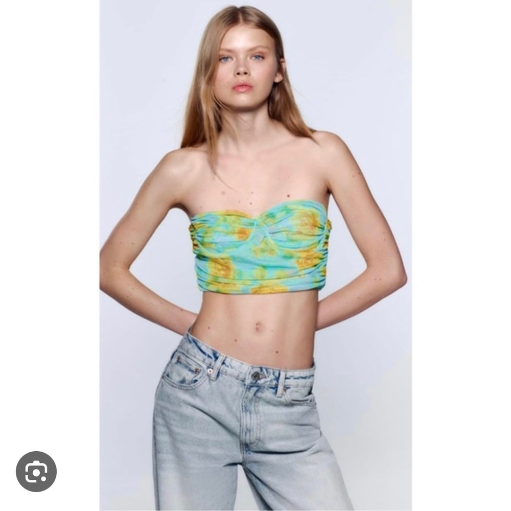 Zara floral corset top